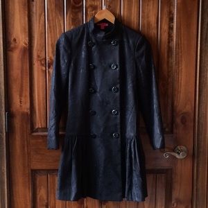 Betray Johnson black floral jacket size 8